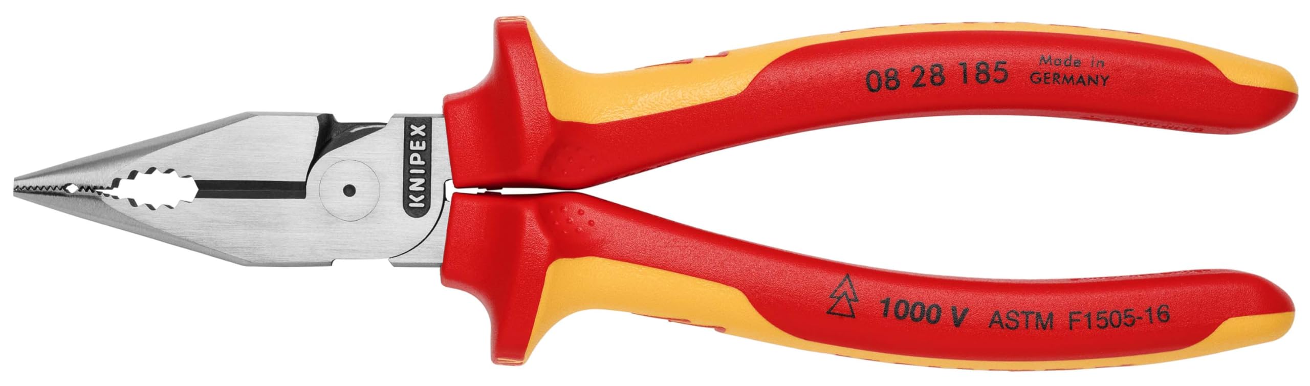 KNIPEX Tools 08 28 185 Needle-Nose Combination Pliers, 7-1/4